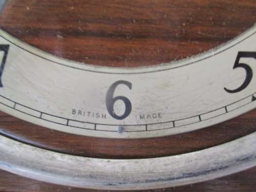 Beautiful Vintage The American Swiss Watch Co Cape Town British Made Mantel Clock With Key    1936