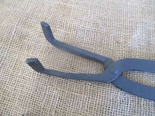 Nice Vintage 22" Solid Steel Blacksmith Tong