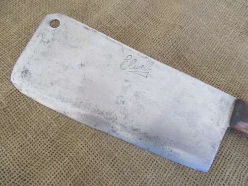 Really Hefty Vintage Elwell Meat Cleaver