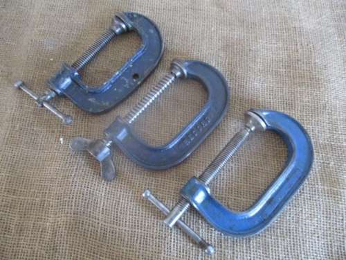 Three Handy And Good Quality 3" / 75mm G-Clamps