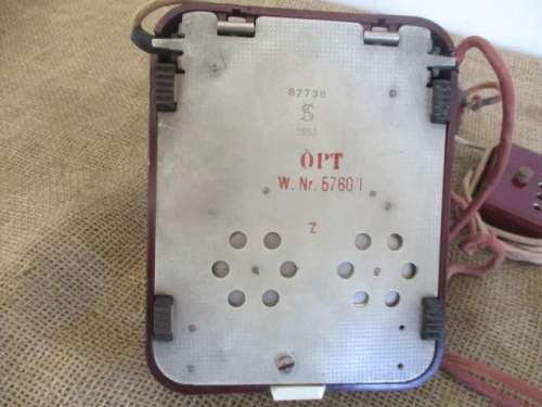 Beautiful Vintage Bakelite SK 1952 OPT W. Nr. 5760/1 Rotary Dail Telephone    Austria   Mid 1900's
