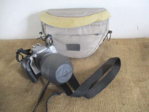 For Quintun Bid Only - Vintage Canon EOS Rebel K2 Camera With Attached Canon Zoom Lens EF 28 - 80mm