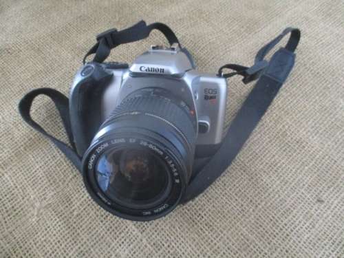 For Quintun Bid Only - Vintage Canon EOS Rebel K2 Camera With Attached Canon Zoom Lens EF 28 - 80mm