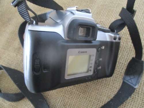 For Quintun Bid Only - Vintage Canon EOS Rebel K2 Camera With Attached Canon Zoom Lens EF 28 - 80mm