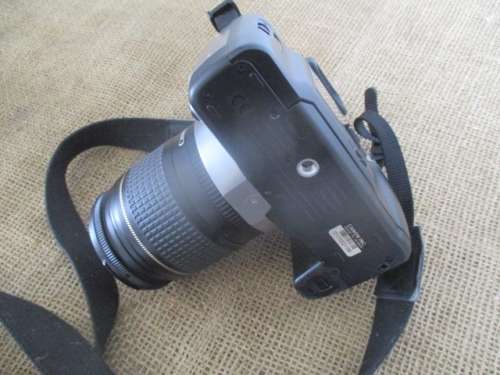 For Quintun Bid Only - Vintage Canon EOS Rebel K2 Camera With Attached Canon Zoom Lens EF 28 - 80mm