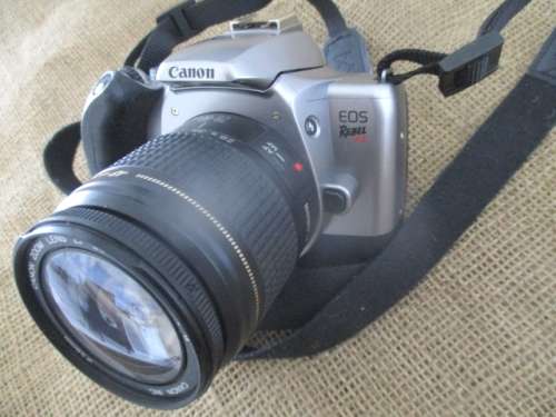 For Quintun Bid Only - Vintage Canon EOS Rebel K2 Camera With Attached Canon Zoom Lens EF 28 - 80mm