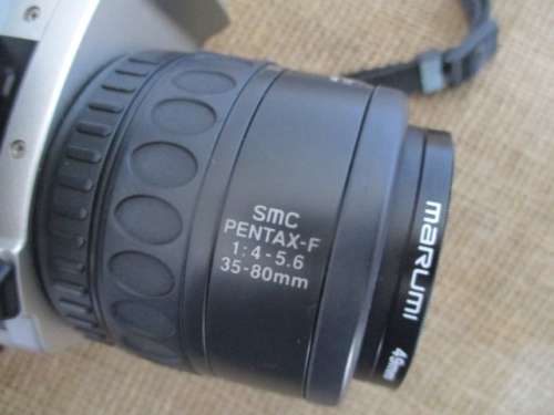 Vintage Pentax MZ - 50 Camera With Attached SMC Pentax - F 1:4 - 5.6 35 - 80mm Lens Plus Film   1997