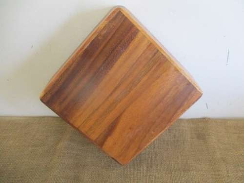 Unique And Outstanding Quality Square Shaped Solid Wood Salad Bowl