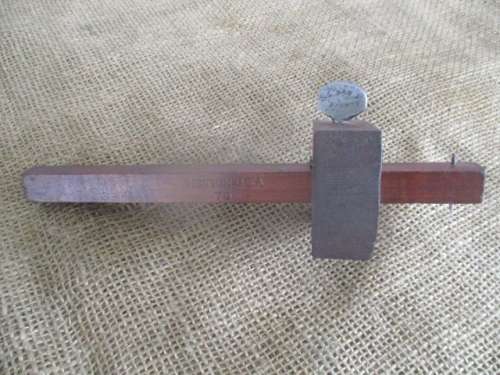 Beautiful Vintage Disston No 76 8" Carpenters Wood Marking Scribe.      Made In USA