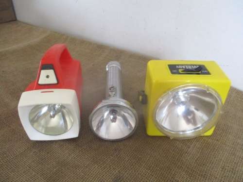 The Golden Oldies....Vintage Eveready No 64 & Commander Laterns + Eveready 3x Battery Hand Torch