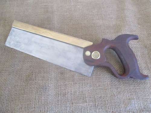 Very Beautiful Vintage Henry Disston & Sons 10 Inch Cast Steel Back Saw           Toronto, Canada