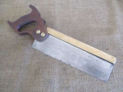 Very Beautiful Vintage Henry Disston & Sons 10 Inch Cast Steel Back Saw           Toronto, Canada