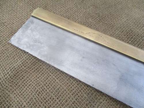 Very Beautiful Vintage Henry Disston & Sons 10 Inch Cast Steel Back Saw           Toronto, Canada