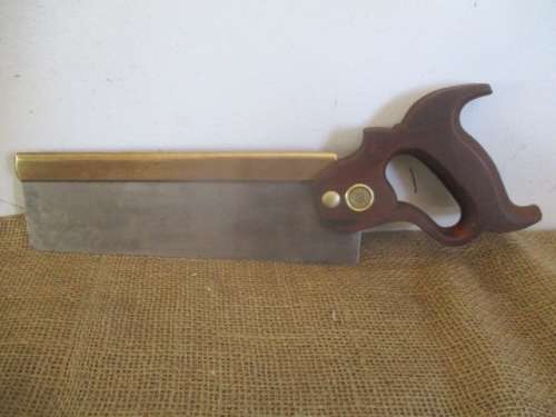 Very Beautiful Vintage Henry Disston & Sons 10 Inch Cast Steel Back Saw           Toronto, Canada