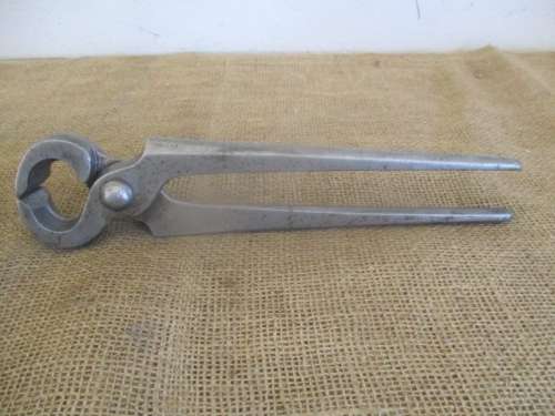 The Legend........Antique Heavy Solid Steel 12" Blacksmith Tong