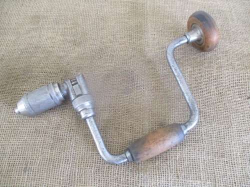 Real Vintage Stanley Hand Brace Drill No 945 - 10 Inch               Made In USA