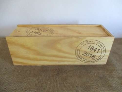 Amazing Wooden Wine Box With Sliding Lid