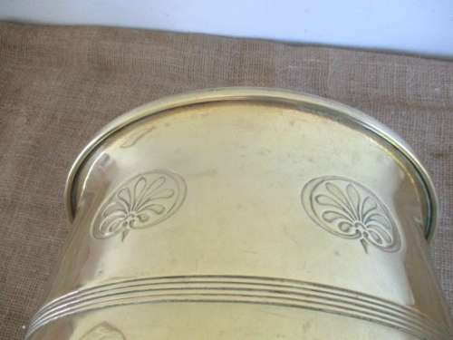 Real Characterful Vintage Brass Planter Pot