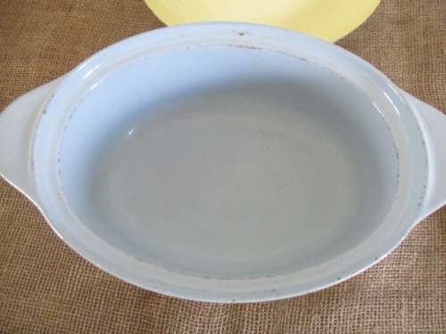 For Real Lifetime Cooking Pleasure.....This Beautiful Enamel Cast Iron Oval Casserole