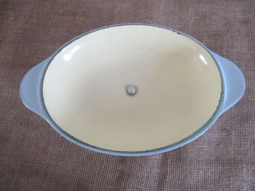 For Real Lifetime Cooking Pleasure.....This Beautiful Enamel Cast Iron Oval Casserole