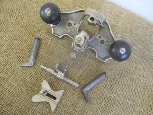 Beautiful Vintage Stanley No 71 Router Plane With Two Extra Blades         Made in England