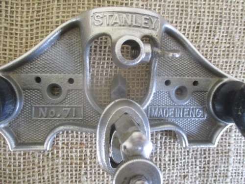 Beautiful Vintage Stanley No 71 Router Plane With Two Extra Blades         Made in England