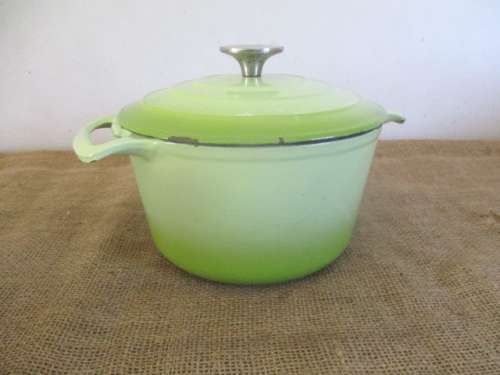 An Investment For A Lifetime............An Excellent HC Enameld Cast Iron Pot