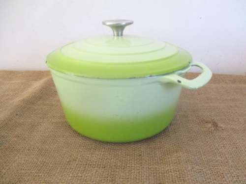 Another Good Lifetime Investment...........A Good HC Enameld Cast Iron Pot