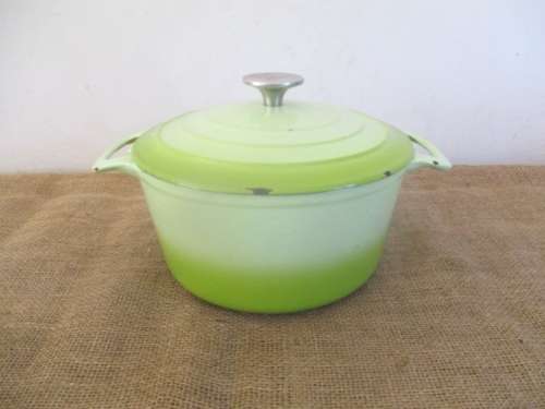Another Good Lifetime Investment...........A Good HC Enameld Cast Iron Pot