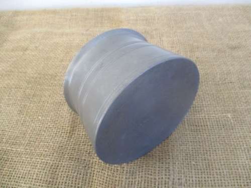 Very Rare And Complete Large Size Antique/Vintage Pewter Inkwell             Made In England