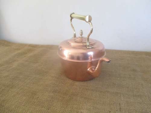 Beautiful Vintage Copper And Brass Coffee Pot