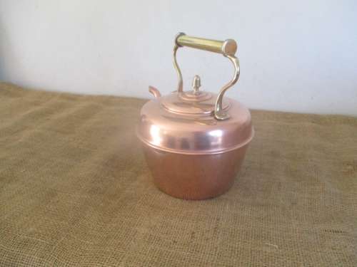 Beautiful Vintage Copper And Brass Coffee Pot