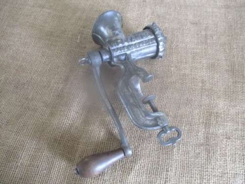 Lovely And Complete Vintage Cast Iron No 5 Husqvarna Reliance Meat Mincer      Made In Sweden