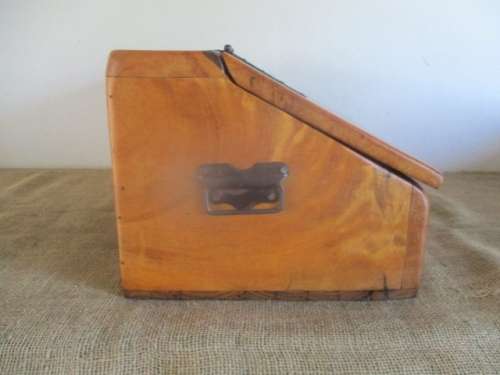 Beautiful And With Great Character Vintage Solid Yellow Wood Bible Box