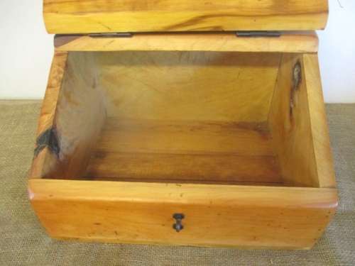 Beautiful And With Great Character Vintage Solid Yellow Wood Bible Box