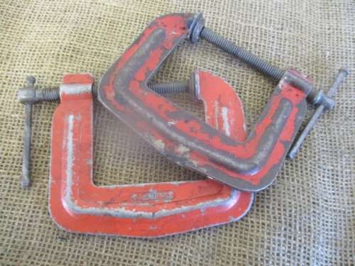 Four Old Vintage Stanley G-Clamps