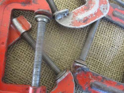 Four Old Vintage Stanley G-Clamps