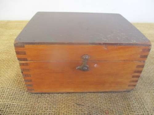 Beautiful Vintage Brass Stanley London Natural Sine Compass In LovelyTapped Wooden Box   +- 1940's