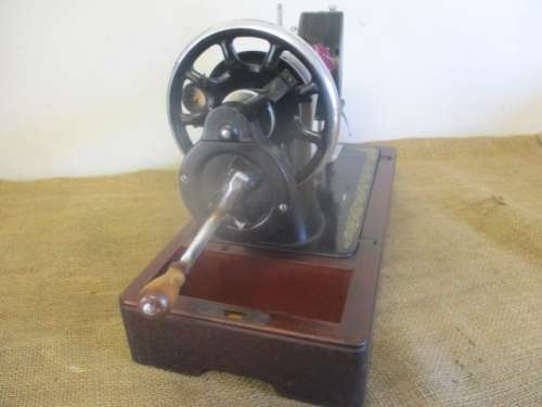 Characterful Vintage Singer Hand Cranked Sewing Machine In Original Case   #EG 856348    +- 1951
