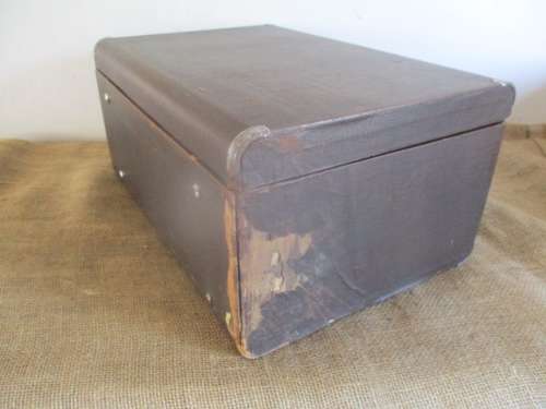 Characterful Vintage Singer Hand Cranked Sewing Machine In Original Case   #EG 856348    +- 1951