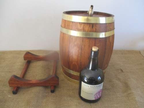 An Attractive Large And An Exceptionally Beautiful Vintage Wine Barrel