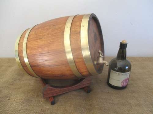 An Attractive Large And An Exceptionally Beautiful Vintage Wine Barrel