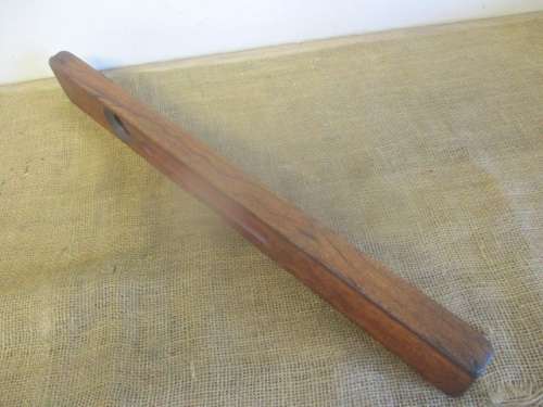 For Rameez Bid Only - Beautiful Vintage Wood And Brass Stanley No 0 Sweatheart 24" Spirit Level