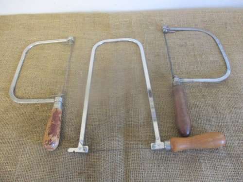 Eclipse 12" FS 70,  Eclipse 5" No 7 CP & Vintage O,NS 5 3/4" Carpenter's Deep Fret Coping Saws