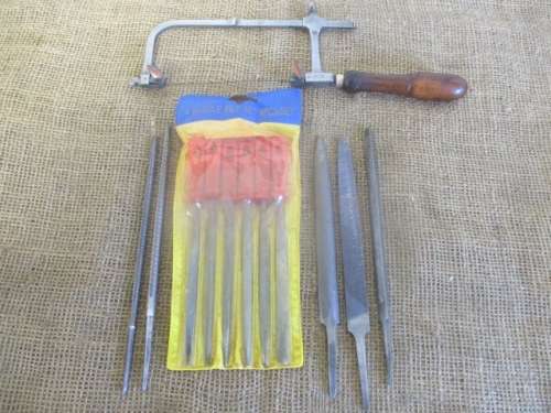 Nice Vintage C.Bauer Minchen Jewelry Saw With A Joblot Usable Files