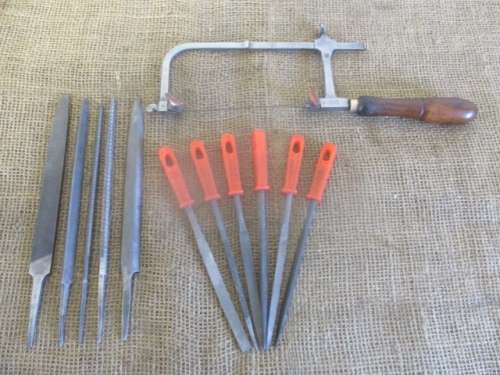 Nice Vintage C.Bauer Minchen Jewelry Saw With A Joblot Usable Files