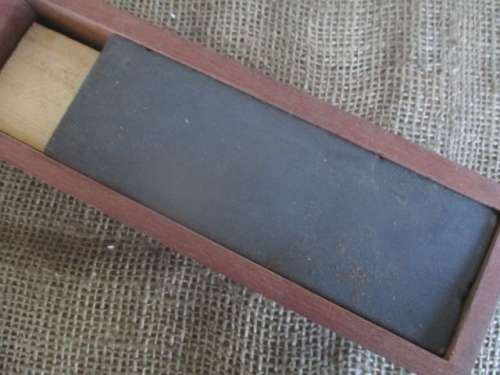 Nice To Have......This Double Sided Oil Grinding Stone In Wooden Box