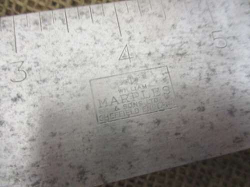 For Rameez Bid Only -Beautiful Vintage 8" William Marples & Sons Carpenter's Woodworking Square