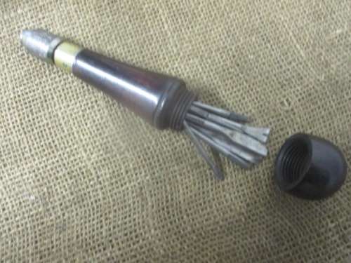 For Rameez Bid Only - Rare Antique Goodell Pratt Multi Tool Universal Screwdriver With 8 Bits