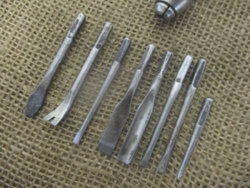 For Rameez Bid Only - Rare Antique Goodell Pratt Multi Tool Universal Screwdriver With 8 Bits